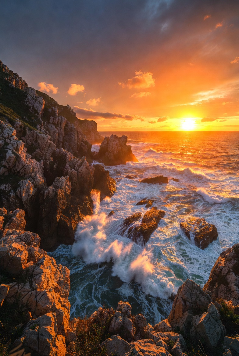 Coastal seascape photography example